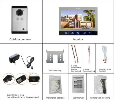 【一拖二 7寸特價可視對講門鈴 開鎖門鈴 移動偵測拍照門鈴】價格,廠家,圖片,可視對講系統(tǒng),卓濠智能電器發(fā)展(內(nèi)貿(mào)部)-
